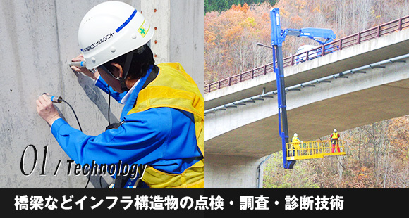 01橋梁などインフラ構造物の点検・調査・診断技術