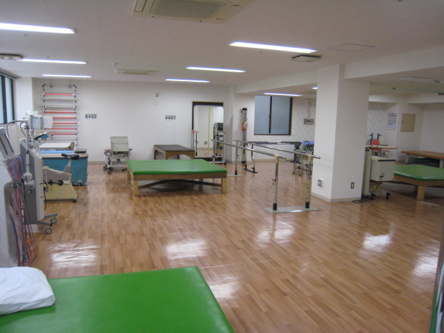 公式トップに掲載されたリハビリテーション室