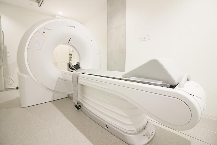 公式病院紹介に掲載される、CT検査装置
