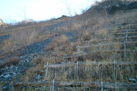 山腹工設計