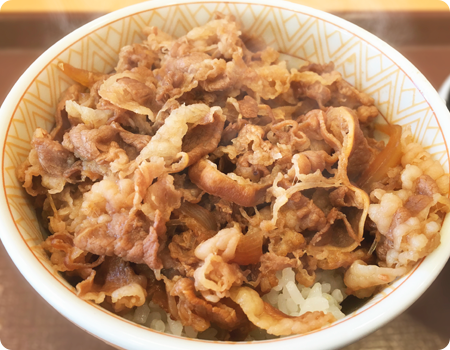 牛丼の具 調理例
