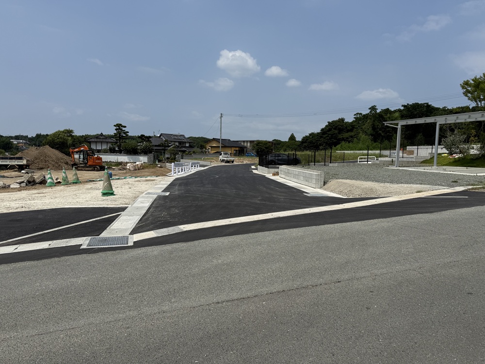 御船町高木小近分譲地（全16区画）南側入口