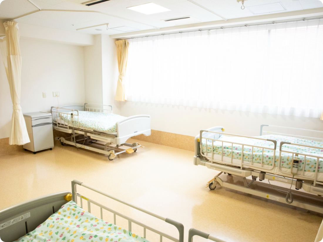 公式施設紹介に掲載される療養・認知症病棟の病室