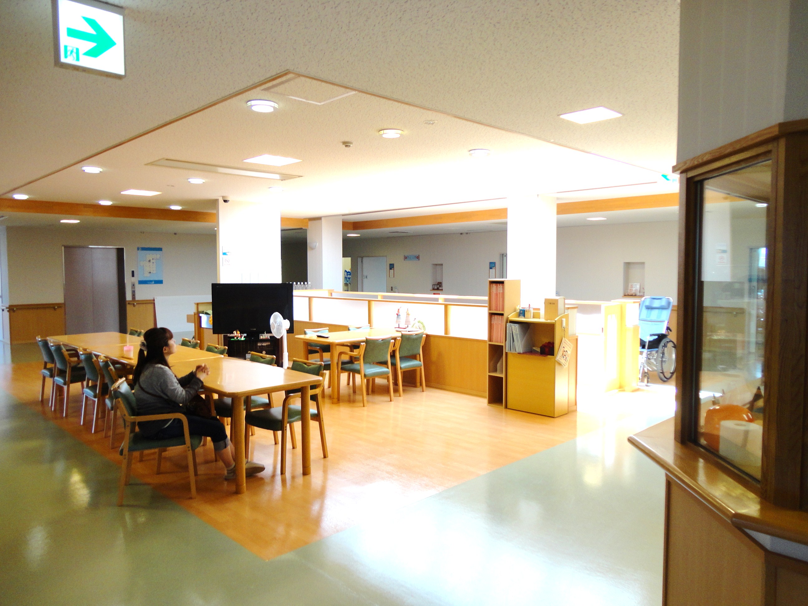 公式施設案内に掲載された姫野病院2階の共用空間