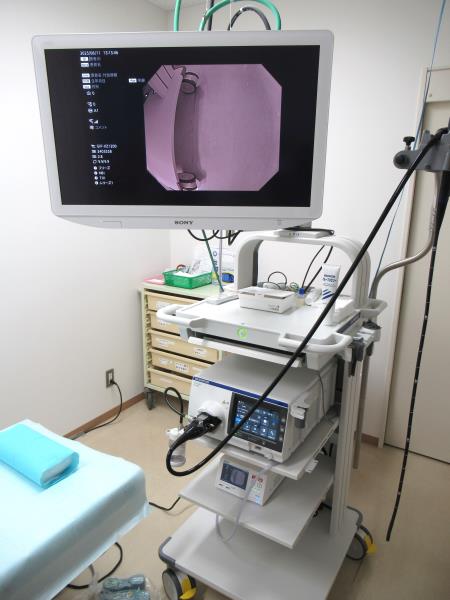 内視鏡検査機器を備えた室内