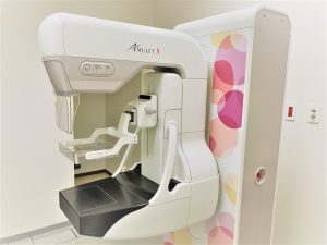 公式施設概要に掲載されたマンモグラフィ検査装置