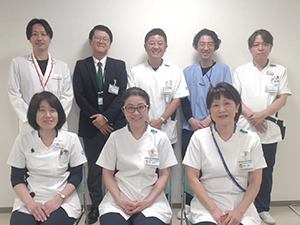 公式の医療安全管理室ページに掲載された多職種スタッフ