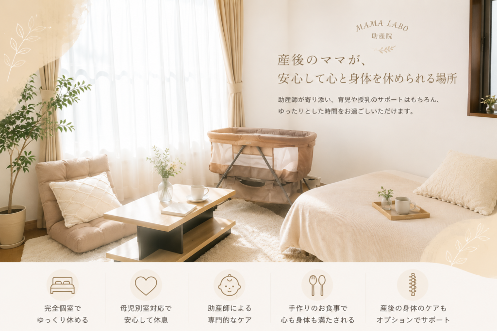 産前産後ケアサロンＭＡＭＡＬＡＢＯ助産院 の写真