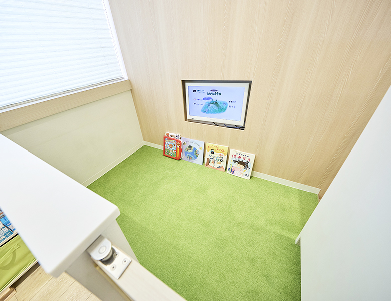 公式院内ツアーに掲載された、まさき歯科クリニックのキッズスペース