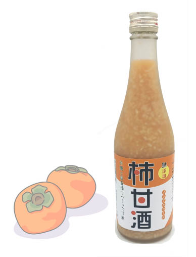公式製品情報に掲載された米麹と富有柿を合わせた甘酒