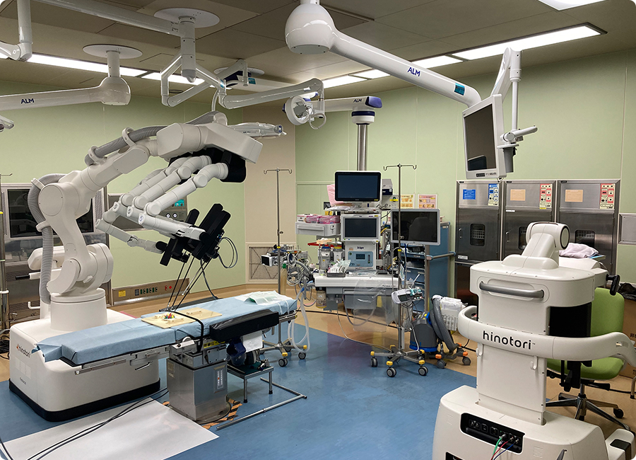 無人のロボット支援手術室