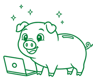 EC家計簿のキャラクター「のびとん」