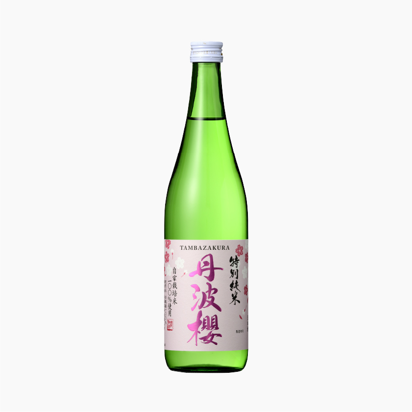 公式の商品一覧に掲載された丹波櫻 特別純米の瓶