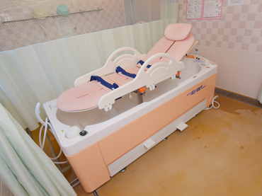 公式入院案内に掲載された機械浴設備