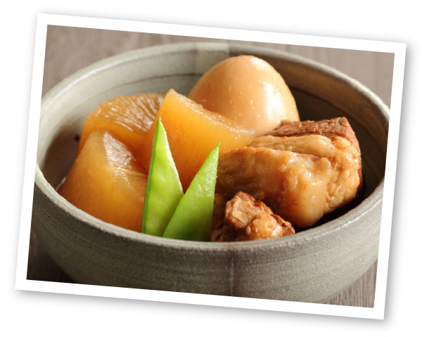 公式紹介に掲載された、煮物の料理例