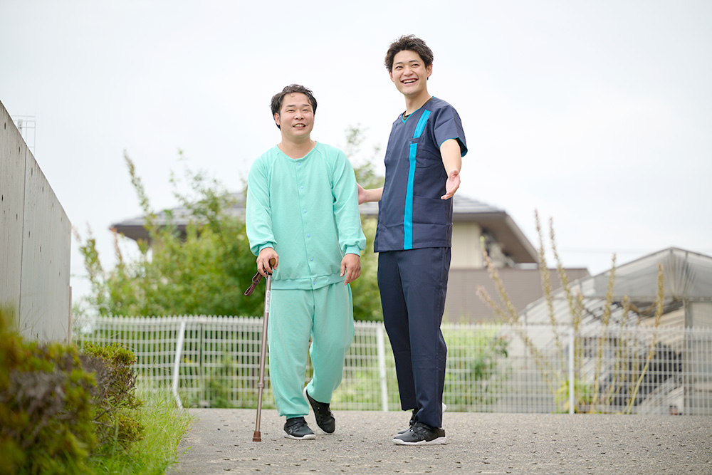 回復期リハビリテーションの屋外練習