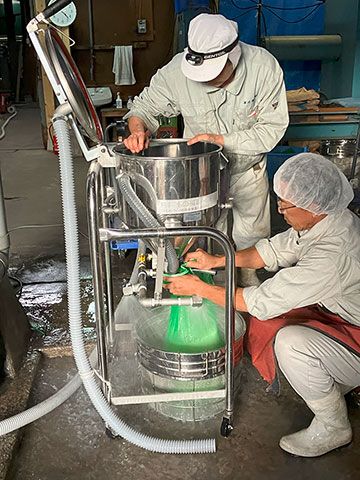 公式酒蔵ページに掲載された酒造りの工程