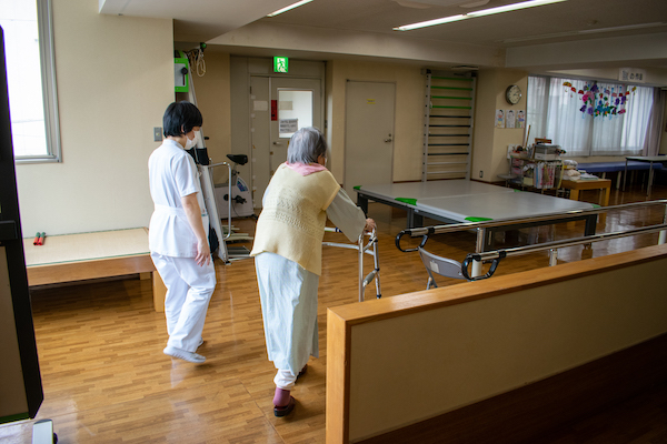 入所者の状態に合わせたリハビリテーション