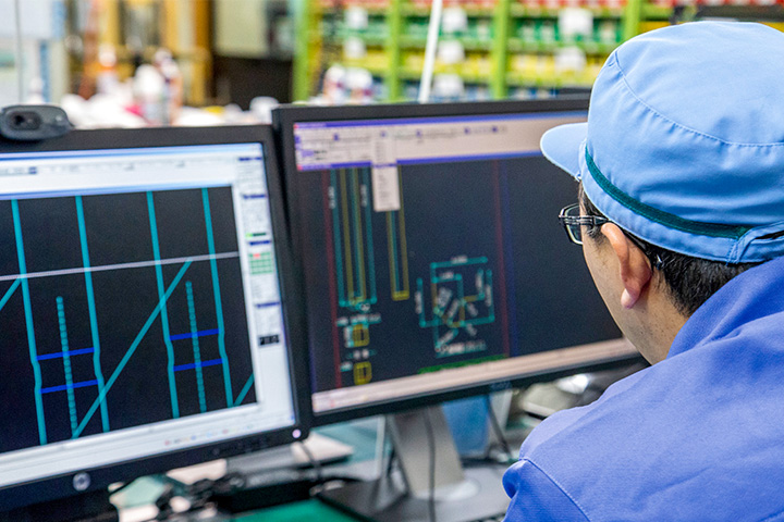 設計から量産までの一貫生産 イメージ