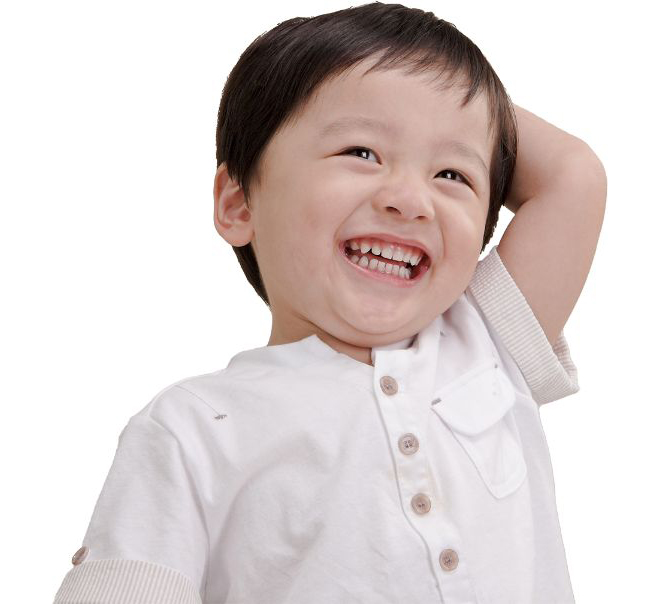 笑顔の男の子