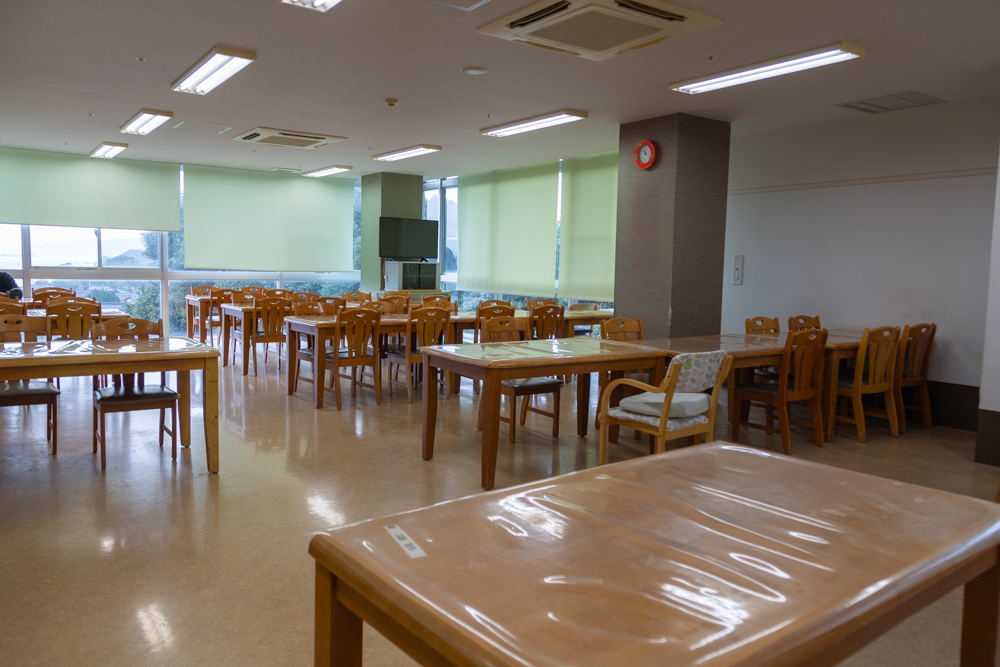 公式の入院案内に掲載された食堂
