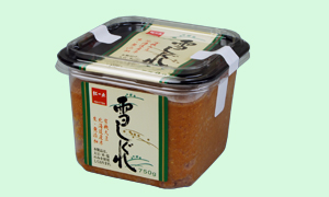 公式製品情報ページに掲載された、無添加生みそ紅一点 雪しぐれ