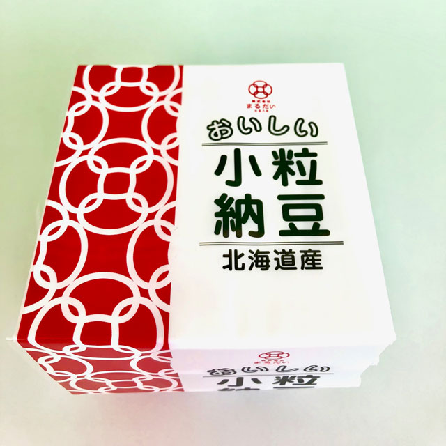 まるだいのおいしい小粒納豆のパッケージ