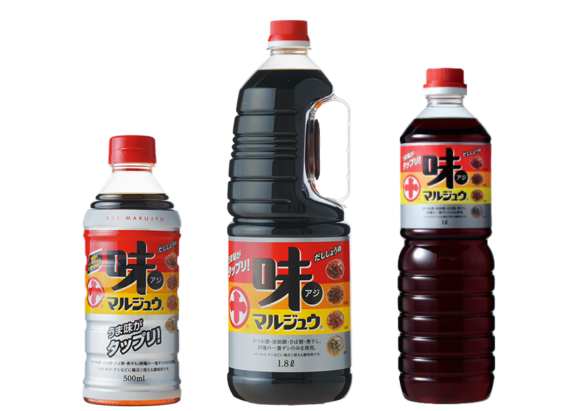 公式商品紹介に掲載された味マルジュウのボトル