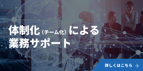 体制化（チーム化）による業務サポート