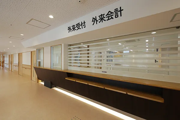 公式病院の特徴に掲載された無人の相談室