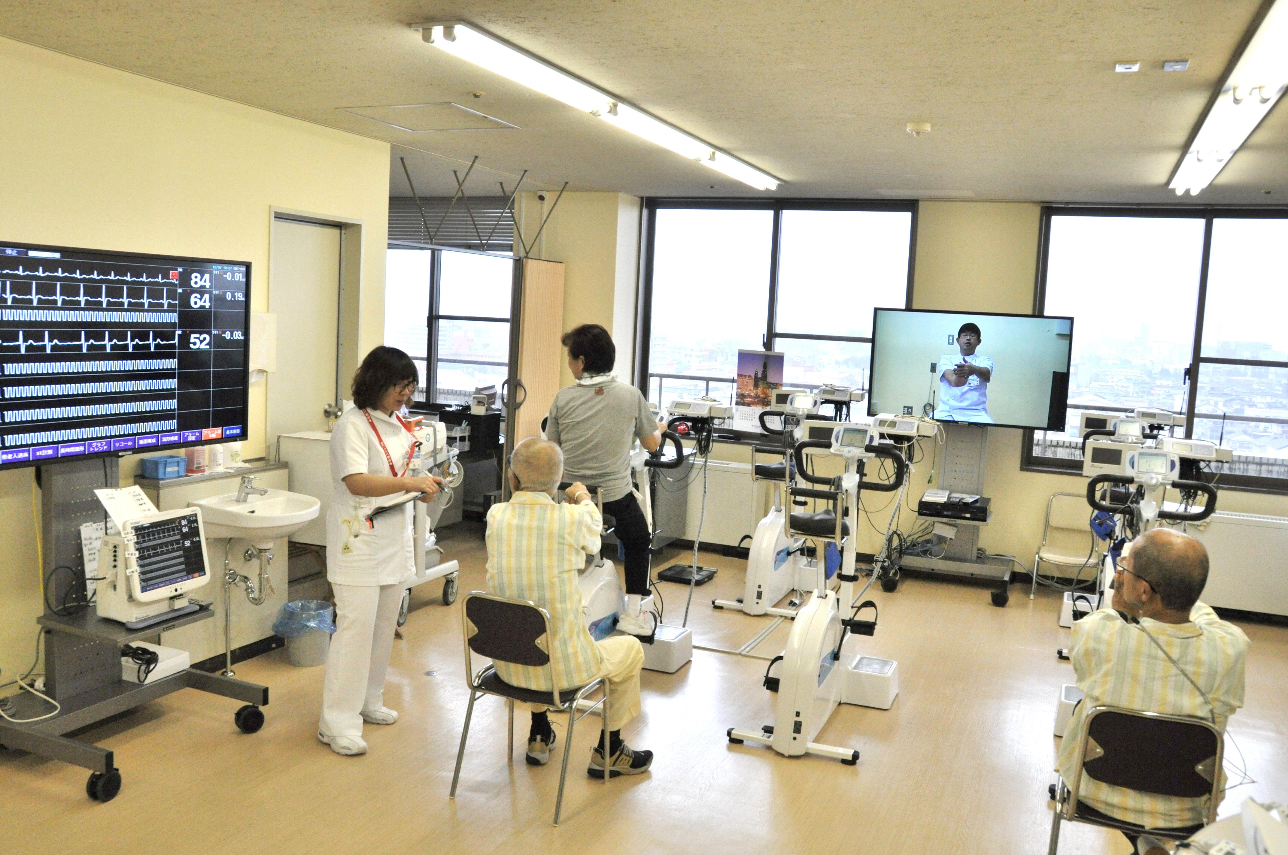公式リハビリテーション科ページに掲載された心臓リハビリテーションの運動療法