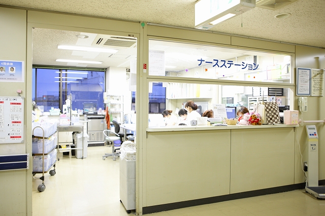 病院概要に掲載されたナースステーション