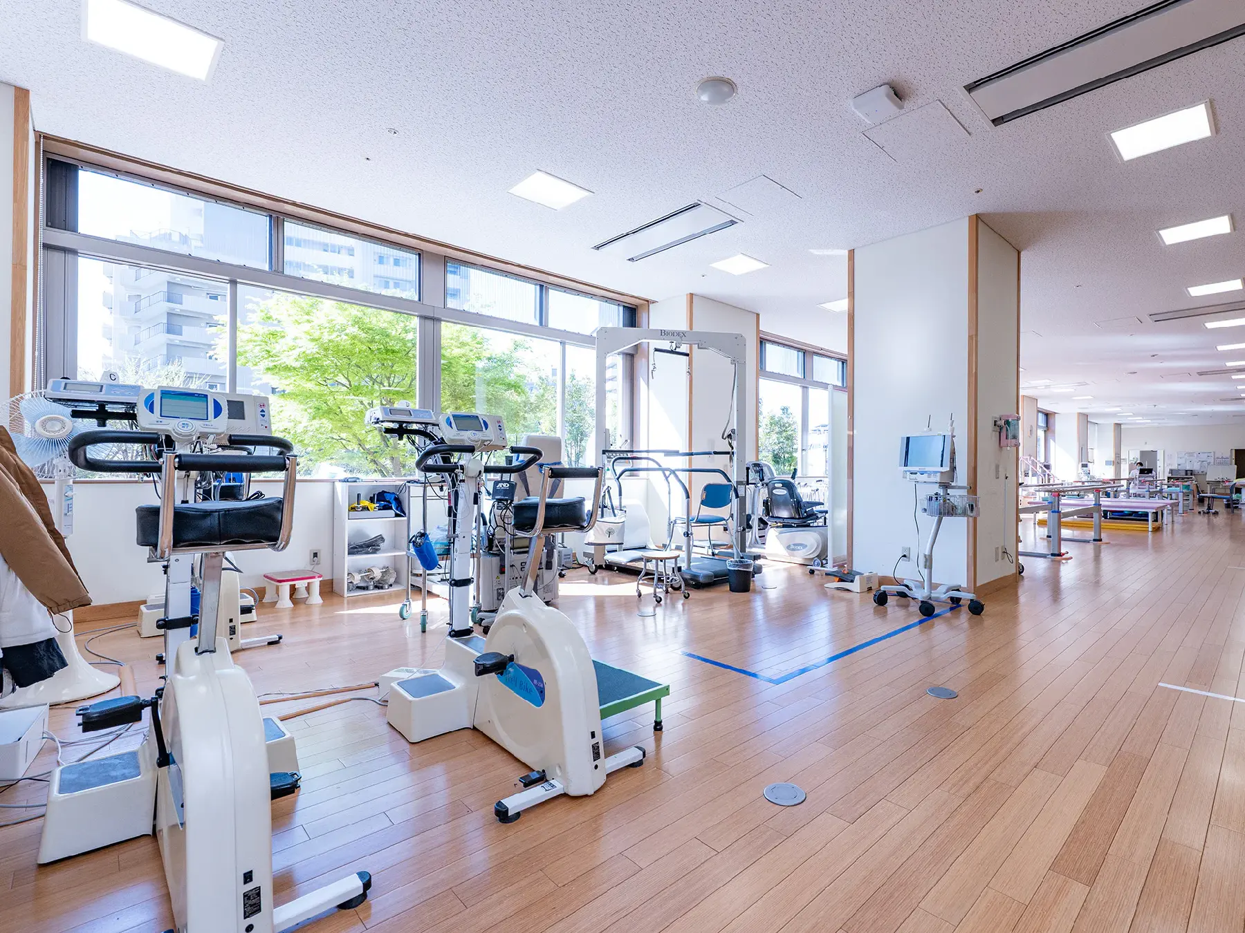 東京都健康長寿医療センターのリハビリテーション室