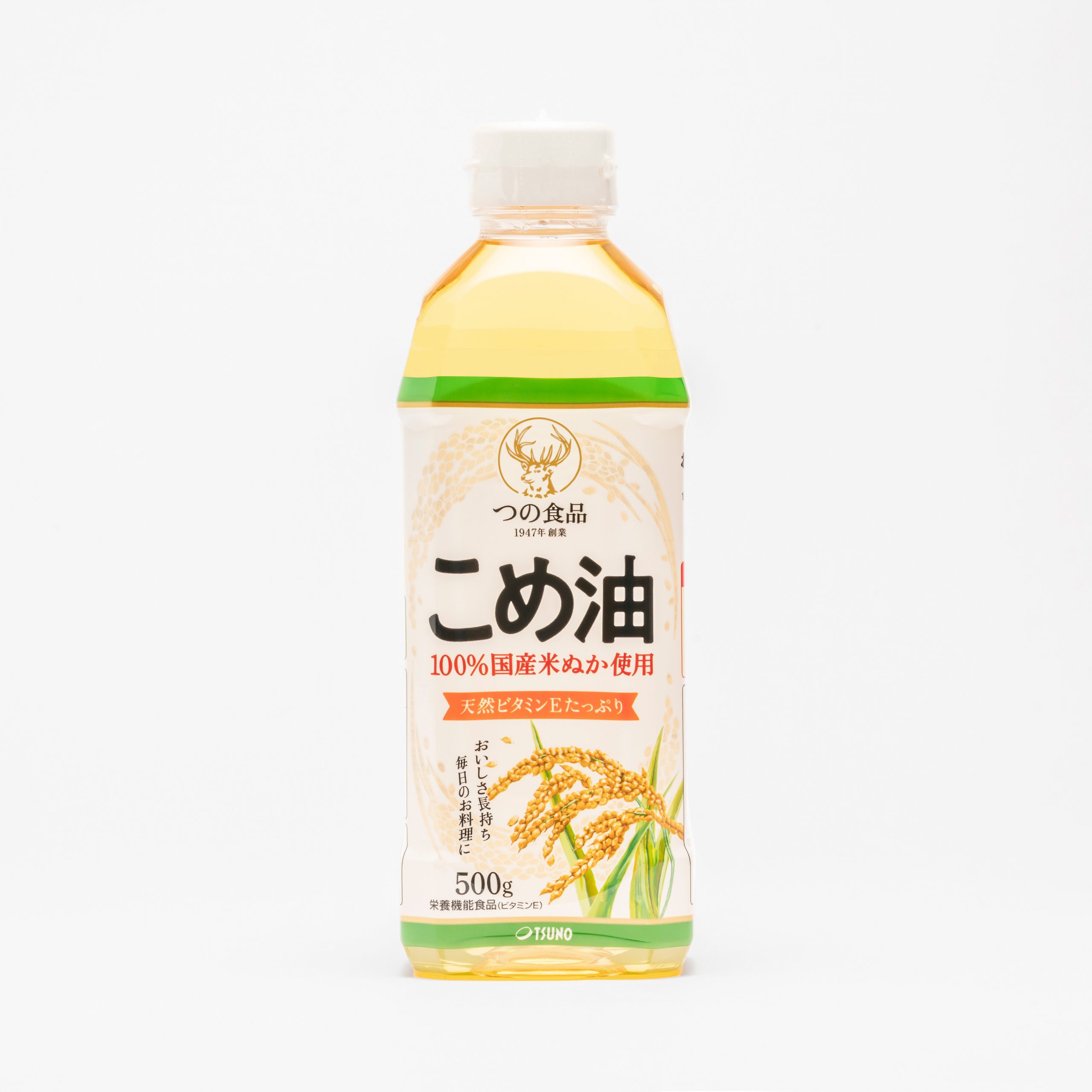 公式こめ油製品ページに掲載された築野食品のこめ油
