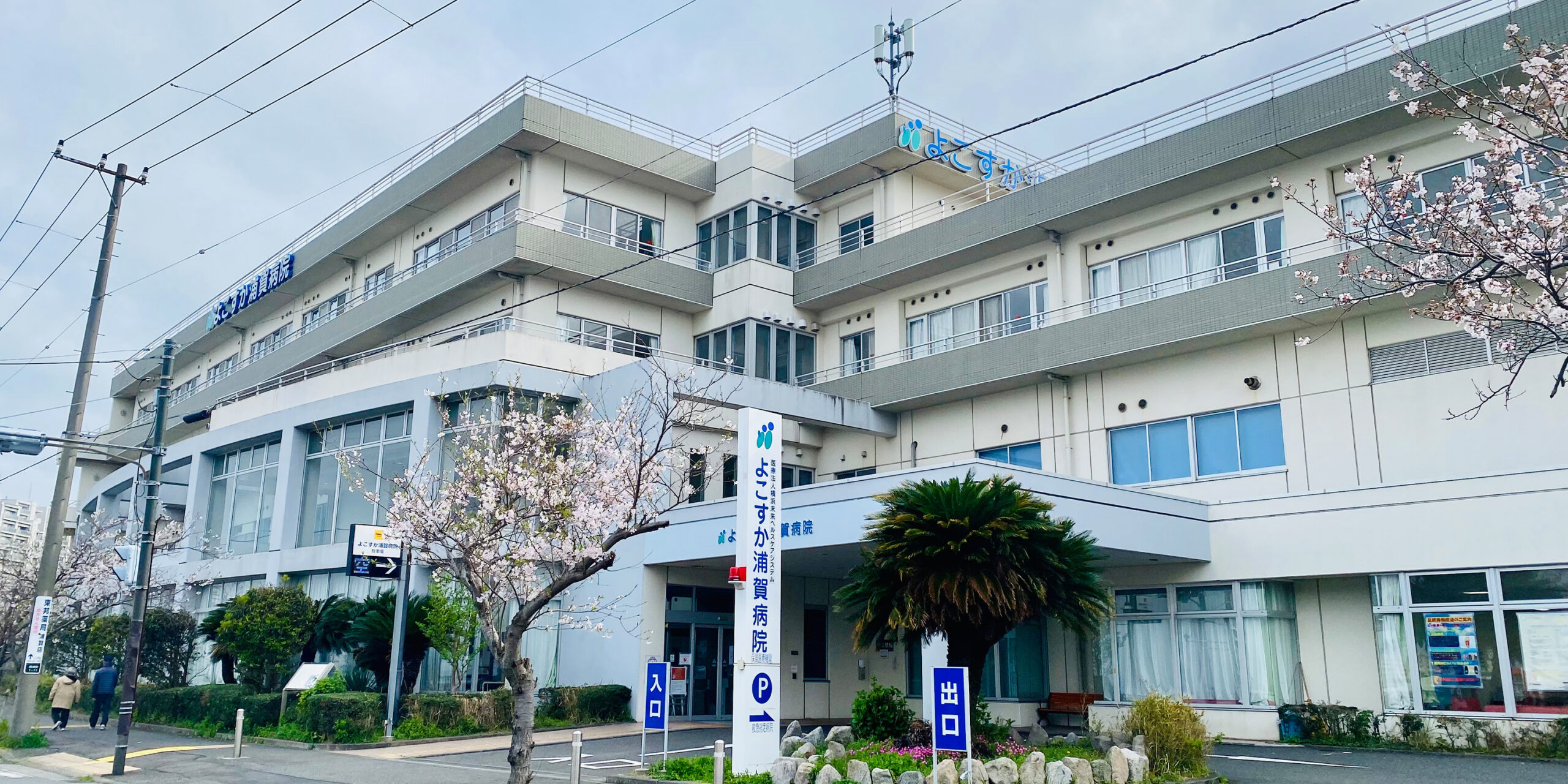 公式トップに掲載された、病院名表示と入口が確認できる正面外観