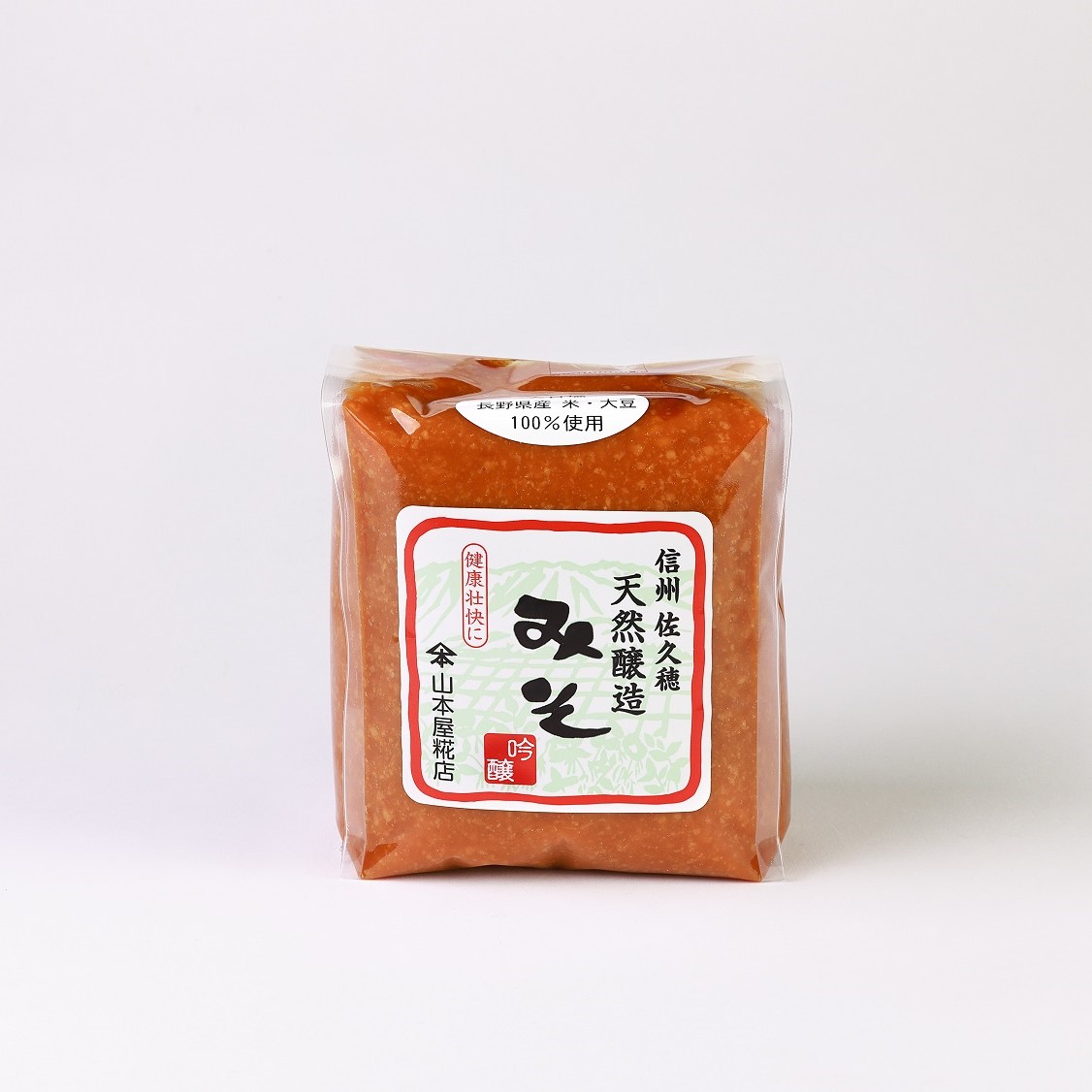 公式味噌商品ページに掲載された味噌と原料大豆