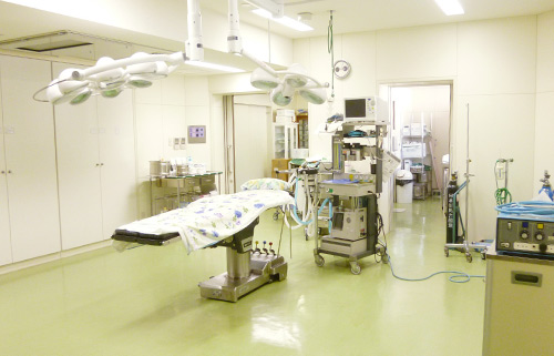 後藤病院の手術室と医療機器